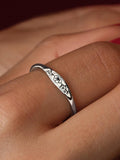 Dainty Birth Flower Ring Personalized Mother's Day Jewelry Ring for Her Birthday Gift for Grandma Anniversary Gift Promise Ring for Her ANNIVERSARY