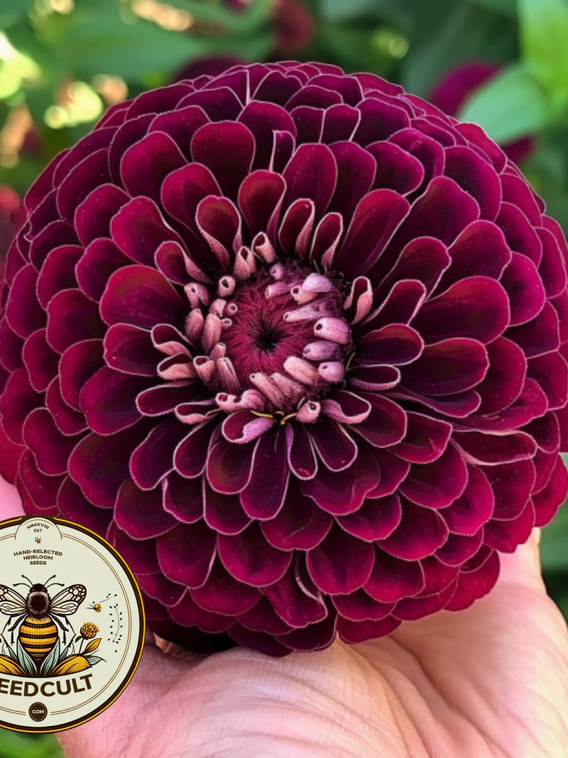 Benary's Giant Wine Zinnia Seeds, Largest Giant Zinnias, Zinnia Elegans ZE3225 flower seeds