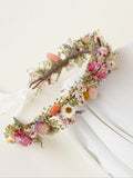 Daisy Dried Flowers  Crown,Boho Bride Crown,Dried Flowers Crown,Bridal Crowns,Wedding Crown wedding flower