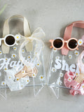 Personalized Daisy Flower Girl Gift Bag: Custom Wedding Favor birthday flower