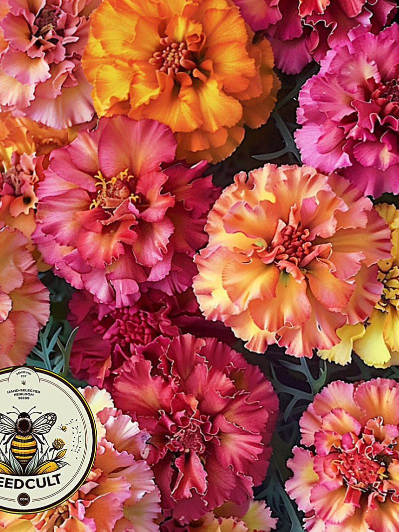 Strawberry Blonde Marigold Seeds, Tagetes Patula TG4310 flower seeds