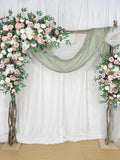 Mauve, Dusty Pink and Blush Flower Arch for Wedding, Pink Wedding Corner Swag for Arch, Wedding Backdrop, Arbour Gazebo Flowers wedding flower