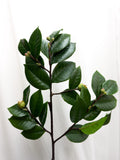 Artificial Camellia Leaf Spray 27", Camellia spray for wedding decoration and floral arrangements, Great for wreaths and ceremonies. faux plants