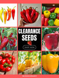 Previous Season's High-Quality Seeds - Sweet Pepper Seeds: California Bell, Lipstick, Hungary & More - Viable for Years, Flat rate shipping! seeds bulk