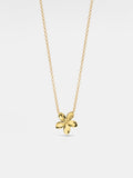 PERIMADE Dainty Flower Charm Pendant ¥ Small Gold Flower Layering Necklace ¥ Sterling Silver Friendship Jewelry ¥ Trendy Best Friend Gift ANNIVERSARY