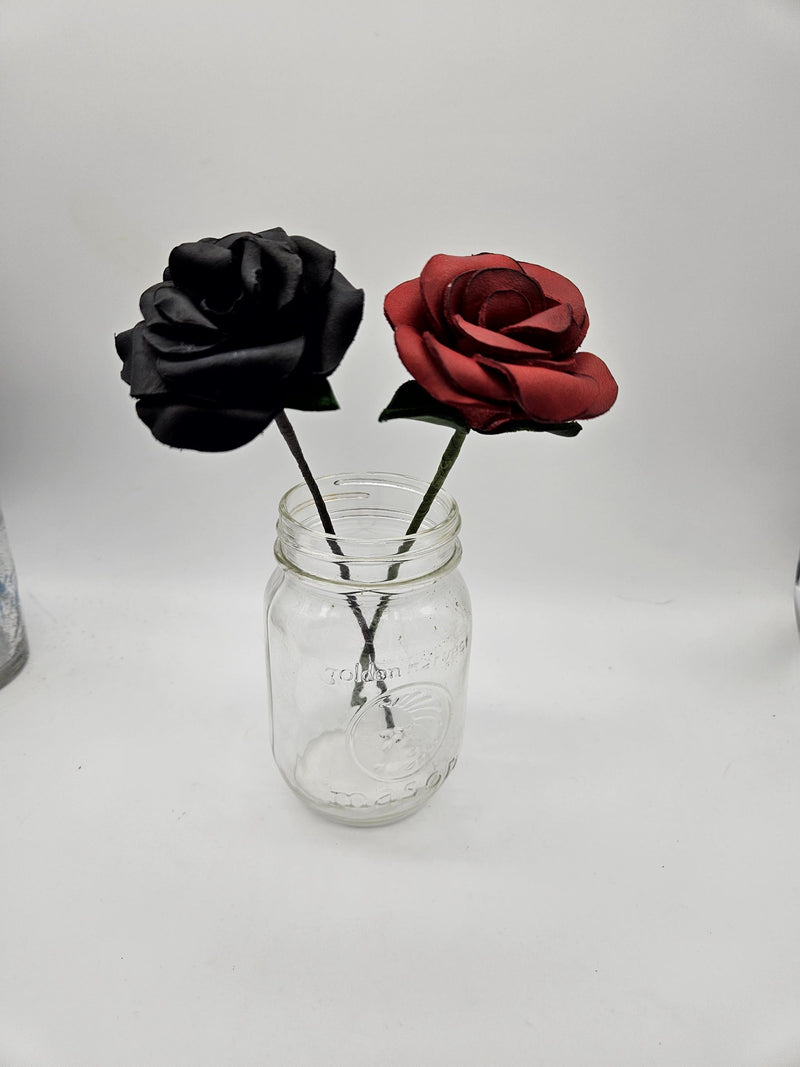 Leather roses for gifts. Many colour options and quantities ANNIVERSARY