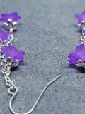 Flower Earrings, Hypoallergenic Ear Wires, Purple Earrings, Boho Jewelry, Simple Vintage Earrings FLOWER DELIVERY
