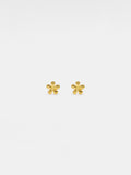 PERIMADE Dainty Flower Stud Earrings ¥ Tiny Small Gold Flower Earrings ¥ Sterling Silver Friendship Jewelry ¥ Trendy Best Friend Gift ANNIVERSARY