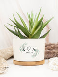 Custom Couple Gifts,Plant Pot for Couple, Anniversary Gifts, Flower Pot for Couple, Engagement Gifts,Gifts for Newlywed,Wedding Gifts ANNIVERSARY