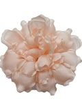 M&S Schmalberg 4.5" Blush Pinkish Peach Flower Gardenia Flower Silk Millinery Fabric Flower Brooch Pin silk flower
