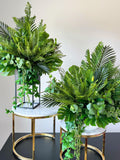 Greenery flower arrangement, artificial plants, eternal flowers, fake plants decor, green table centerpiece, faux greenery faux plants