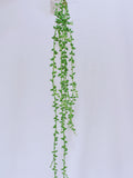Artificial String of Pearls (Senecio rowleyanus) Vine - Realistic Hanging Succulent Plant for Home & Office Decor, Lifelike Greenery Craft faux plants