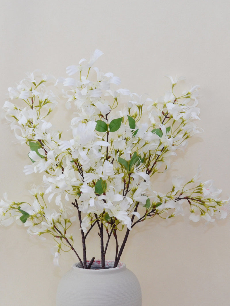 Fake Honeysuckle Flower with Leaves, Lonicera Japonica, Spring Rustic Wildflowers, Artificial Flower Crafts, Home Decor, Wedding Centerpiece silk flower
