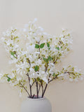 Fake Honeysuckle Flower with Leaves, Lonicera Japonica, Spring Rustic Wildflowers, Artificial Flower Crafts, Home Decor, Wedding Centerpiece silk flower