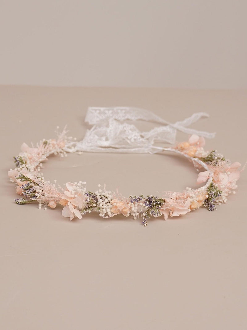 Baby's Breath Crown,Dried Flowers Crown,Bridal Crowns,Wedding Crown,Boho Bride Crown,Pale pink crown FLOWER DELIVERY