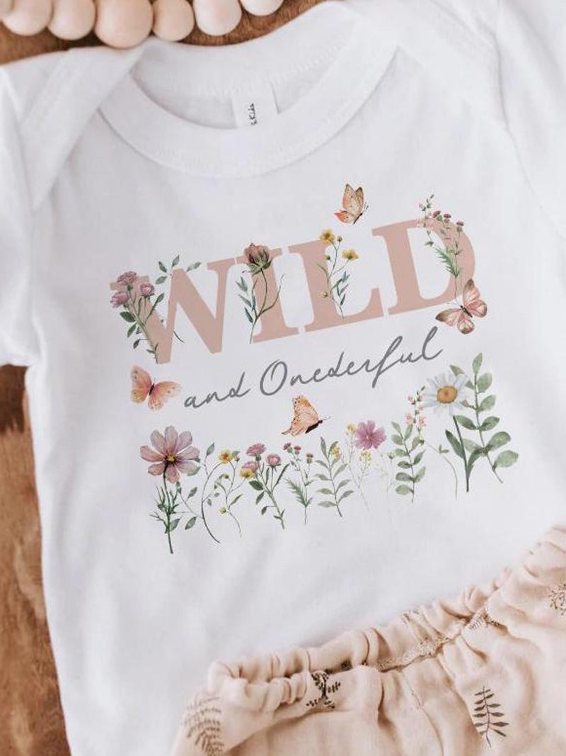 Wild and Onederful Birthday Shirt, Wildflower First Birthday TShirt, Little Wildflower Shirt , Shes A Wild Flower, Girl Boho Birthday Party birthday flower