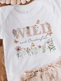 Wild and Onederful Birthday Shirt, Wildflower First Birthday TShirt, Little Wildflower Shirt , Shes A Wild Flower, Girl Boho Birthday Party birthday flower