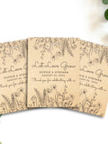 Let Love Grow Wildflower Seed Favours Ð Personalized Favour Ð Guest Gift flower seeds