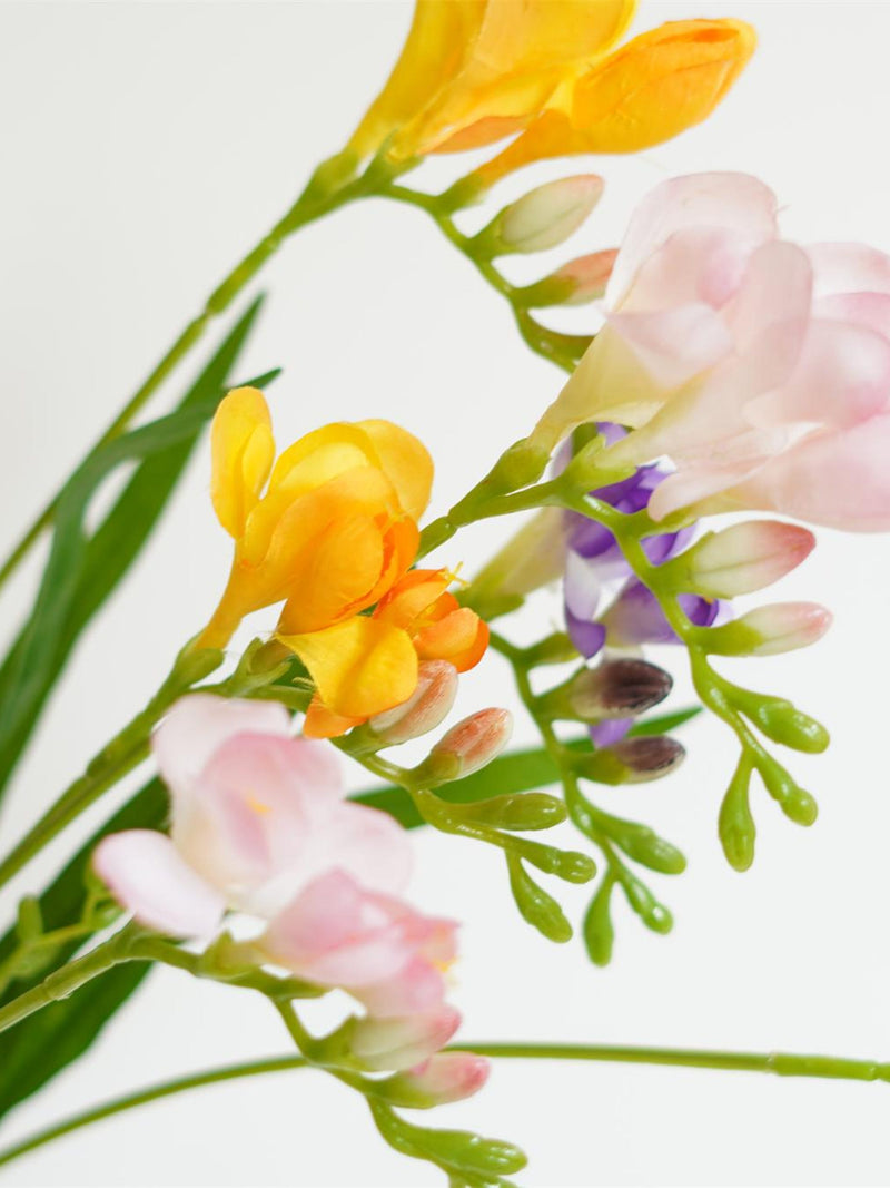 Artificial  flowers, Freesia, silk flowers, High quality ,Home decor, wedding gift silk flower