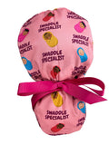 Louis + Phil Swaddle Specialist Ribbon Tie Ponytail Scrub Cap FLOWER DELIVERY