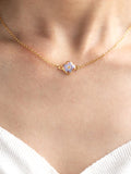 Forget Me Not Necklace, Pressed Flower Resin Necklace, Memorial Gift, Sympathy Jewelry, Dainty Remembrance Gift for Her ANNIVERSARY