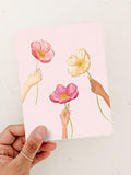 Sympathy Card, Condolence Card, Thank you Card, Thinking of you Greeting Card, Flower Thank you Card, Flower Card sympathy flower