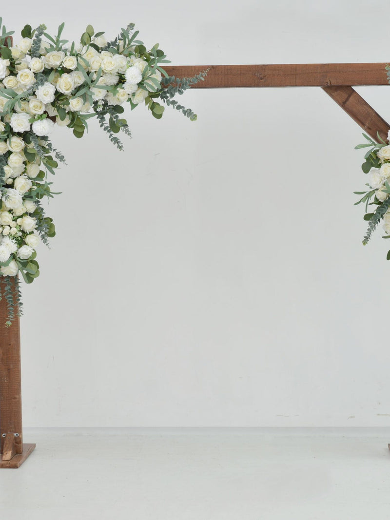 Greenery Wedding Arrangement with White Rose Flowers Wedding Arch Swag wedding flower