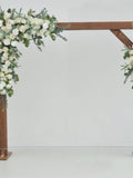 Greenery Wedding Arrangement with White Rose Flowers Wedding Arch Swag wedding flower