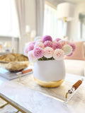 Faux Silk Dahlia Flowers, (Pack of 10 Stems), Pastel color Dahlia Stem, Spring Flowers silk flower