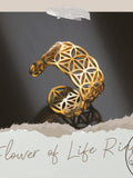Flower of Life Ring | Adjustable Geometric Viking Jewelry FLOWER DELIVERY