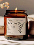 Forget Me Not Birth Flower Candle,Thinking of you,Custom Candle Memorial Gift Loss Friend Grandma Mom,Condolence, Sympathy, Remembrance Gift sympathy flower