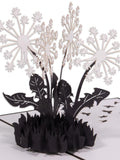 LIN17664, LINPopUp¨, POP UP card flowers, mourning, condolence cards, thank you, condolence card, memorial card, dandelions, N387 sympathy flower