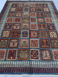 5x8 One of a Kind Handmade Pictorial wool rug/ Afghan Flower Soft colors High Pile Botanic rug/ Vintage Turkish Carpet Floral Multicolor rug FLOWER DELIVERY