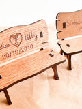 Personalised Wooden Bench | 5 year anniversary gift  | Ideal Anniversary and Wedding Gift | Handcrafted Love Seat/valentine gift ANNIVERSARY