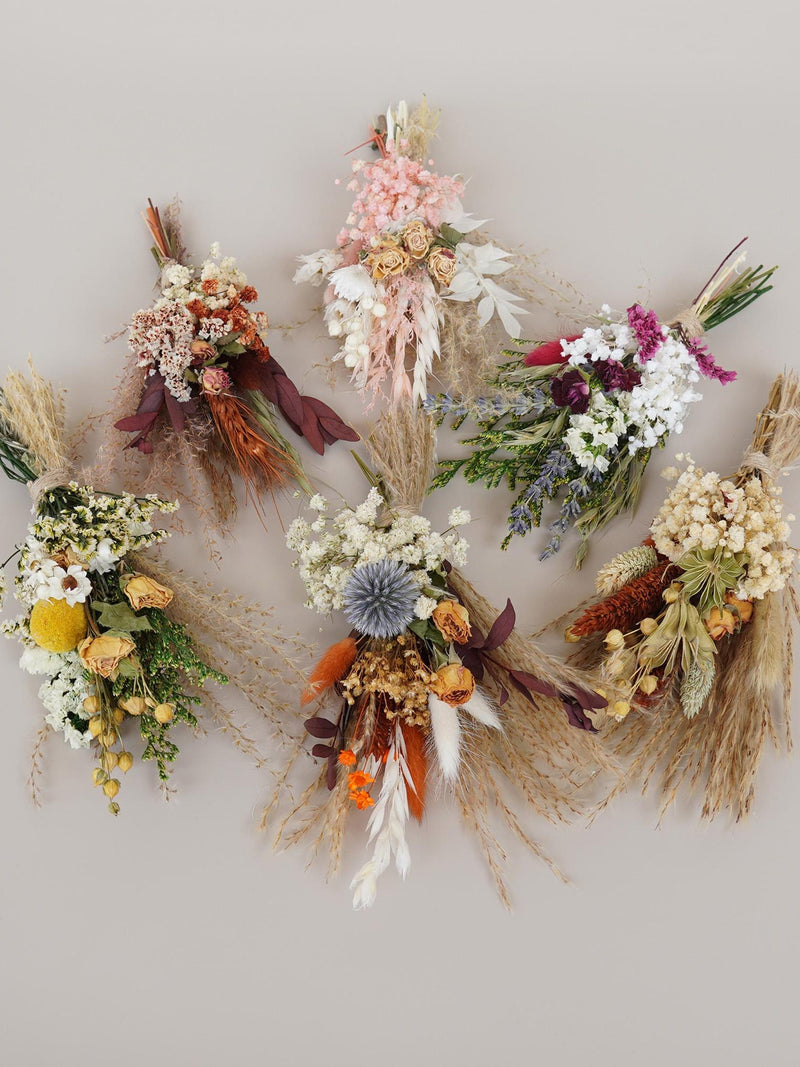 Dried flowers rose Mini Bouquet, Bohemian Mini Dried Flower Bouquet, Table Decorations, Center Decoration, Holiday Gift Bouquet