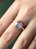 Forget Me Not Ring, Flower Ring  for Women, Handmade Pressed Flower Ring, Minimalist Wedding Gifts, Christmas Gift, Birthday Gift for Her ANNIVERSARY