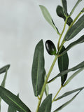 Artificial Gray Green Olive Leaf Branch with Berries - Faux Plant / Wedding / Centerpieces / Vase Arrangement / Home Decor / Design / DIY faux plants