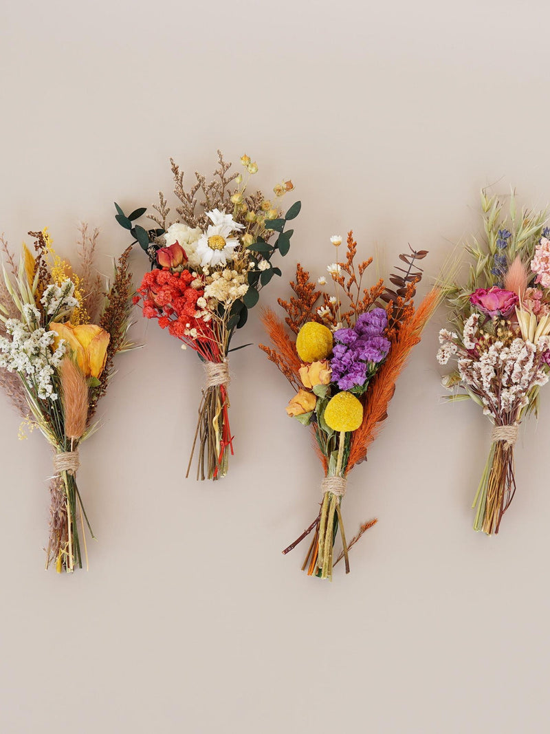 Dried Flowers  Mini Bouquet, Bohemian Mini Dried Flower Bouquet, Table Decorations, Center Decoration, Holiday Gift FLOWER DELIVERY