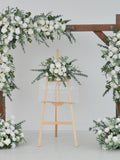 Eucalyptus White Rose Flowers for Wedding Arch Decor wedding flower