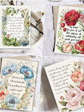 Vintage Floral Scripture Sympathy Cards sympathy flower