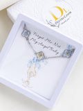 Forget Me Not Bracelet, Baby's Breath Bracelet, Custom Resin Real Pressed Flower Jewerly, Miscarriage Gift, Loss of Child Gift, Gift for Her sympathy flower