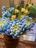 Handmade Crochet Dahlia Flower: Afghan Crochet Home Decor house warming flower