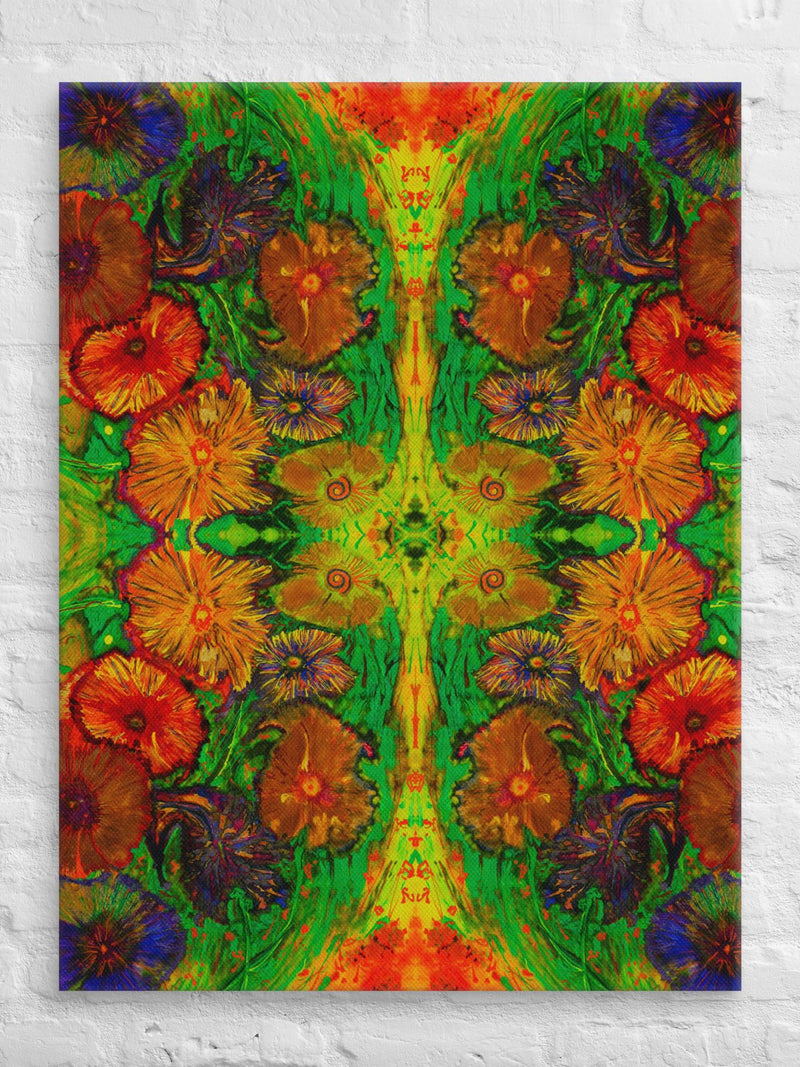 Canvas flower spore