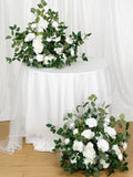 White Ground Flowers, White Wedding Decor, Aisle Flower Decoration, Floor Flowers, Barrel Whiskey Arrangement, Alter Flowers, Bridal Shower wedding flower