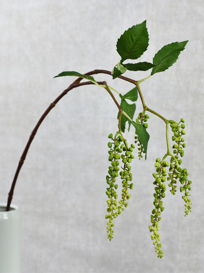 Faux Green Pokeweed Spray - High Quality Artificial Plant / Flower Arrangement / DIY Floral / Wedding / Bouquet / Home Decoration / Gifts faux plants