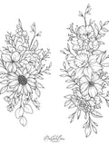 Custom Birth Flower Tattoo Design: Family Bouquet (Made to Order Digital Download) birthday flower