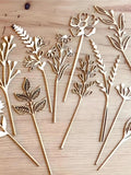 Wooden Flower Bouquet, Wood flowers, 12 Wooden Flowers , Memorial Bouquet, Laser Cut Flowers, Spring Flowers, Wooden Flower Stems wedding flower