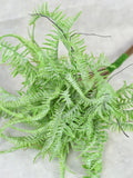 Set of 10 - Faux Real Touch Fern Bunch - Artificial Greenery / Foliage / Plant / Wedding / Bouquet / Home Decor / Arrangement / Centerpieces faux plants