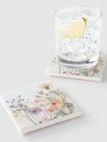 Wildflower Marble Coaster: Boho Spring Home Decor house warming flower