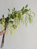 35" Faux Green Amaranth Tails Branch, Artificial Hanging Plant, DIY Floral Bouquet Arrangement /Greenery/Wedding/Home Decors/Holiday Gifts faux plants